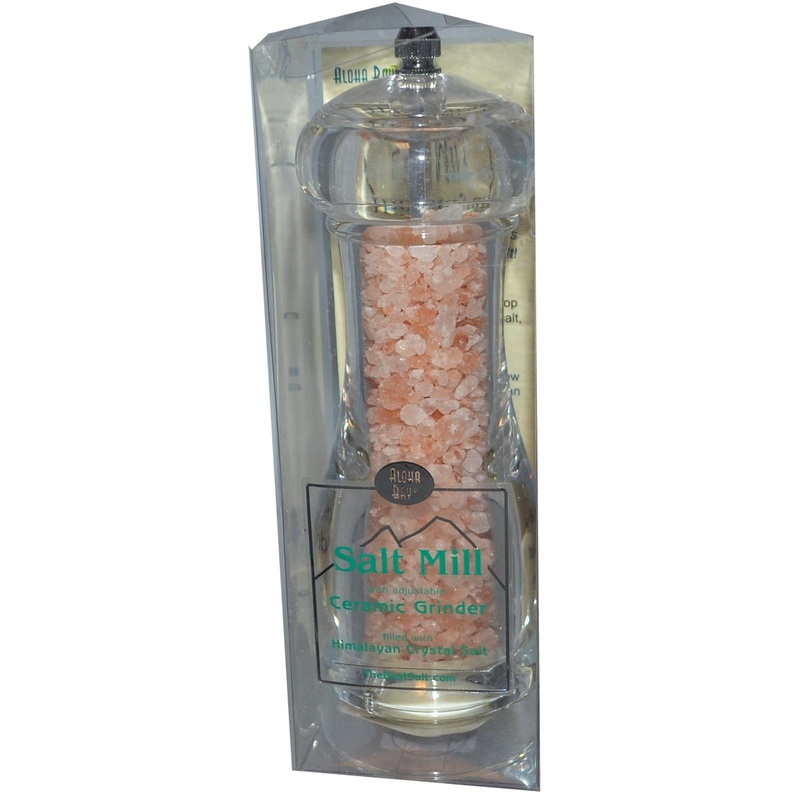 Aloha Bay Salt Mill with Adjustable Ceramic Grinder 3.5 oz (100 g)