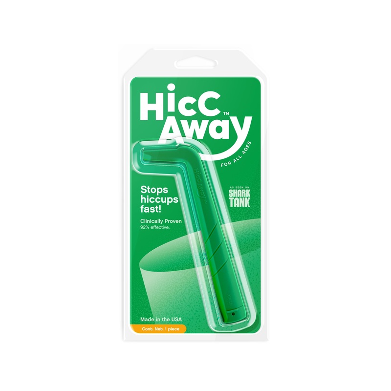 As Seen On Shark Tank – Classic Green – HiccAway The Original Remedy Proven to Stop Hiccups Fast!