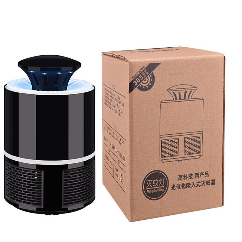 CMrtew Useful Electric Fly Bug Zapper Mosquito Insect Killer LED Light Trap Lamp Pest Control (black 19 x 13 x 13cm.)