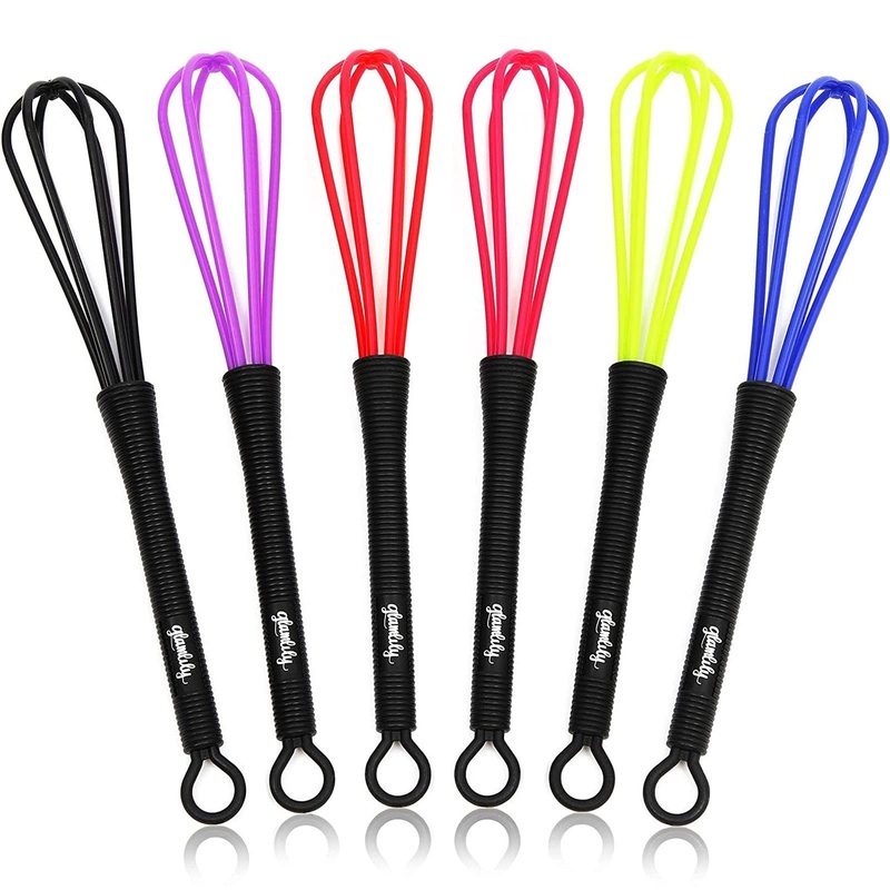 Mini Whisks for Hair Dye Color Mixing (7 x 1.2 In, 6-Pack)