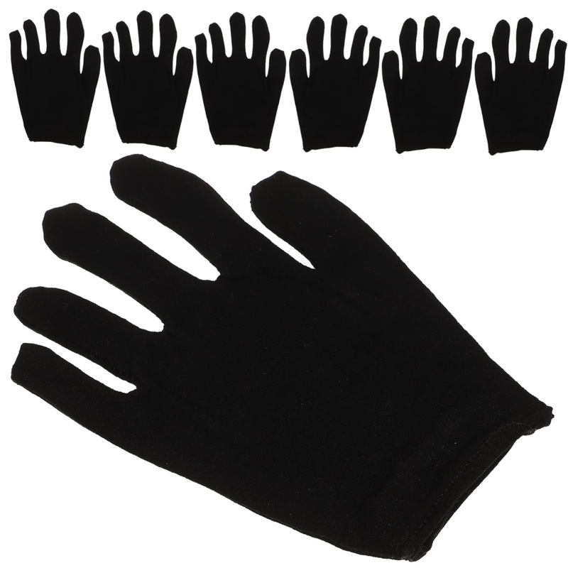 minkissy 12 Pairs Safety Gloves Gardening Gloves Industrial Gloves Car Driving Gloves Manual Job Gloves Black Gloves Womens Gloves White Gloves Moisturizing Cotton Gloves Protective Gloves