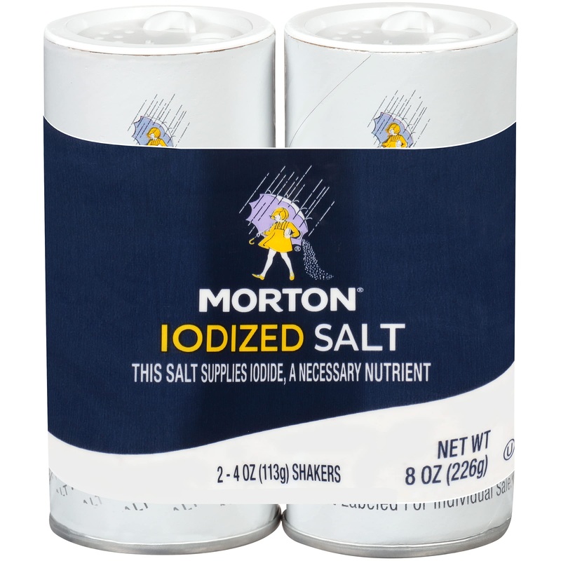 Morton Iodized Salt Shakers – 2 CT