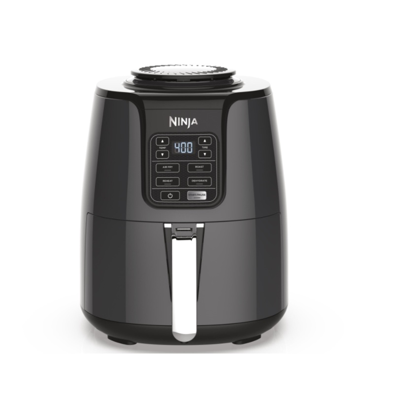 NINJA AF101 4 Qt. Electric Black Air Fryer with Recipe Book