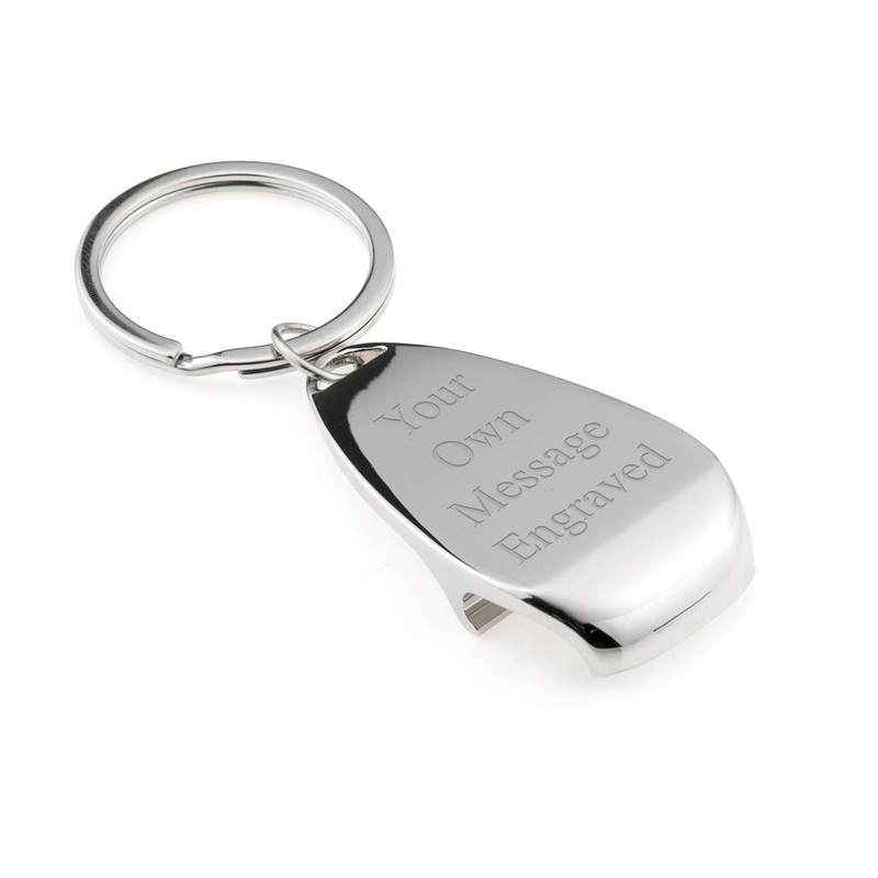 Personalised Classic Claw Design Bottle Opener Keyring – Engraved with Your Custom Text