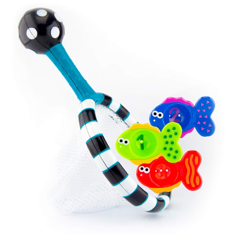 Sassy  Developmental Bath Toy Catch ‘n Count Net  6 + Months 4 Piece Set