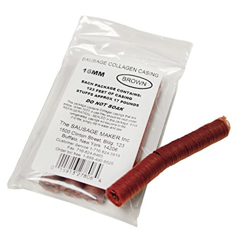 The Sausage Maker – Mahogany Collagen Sausage Casings 16mm (58)