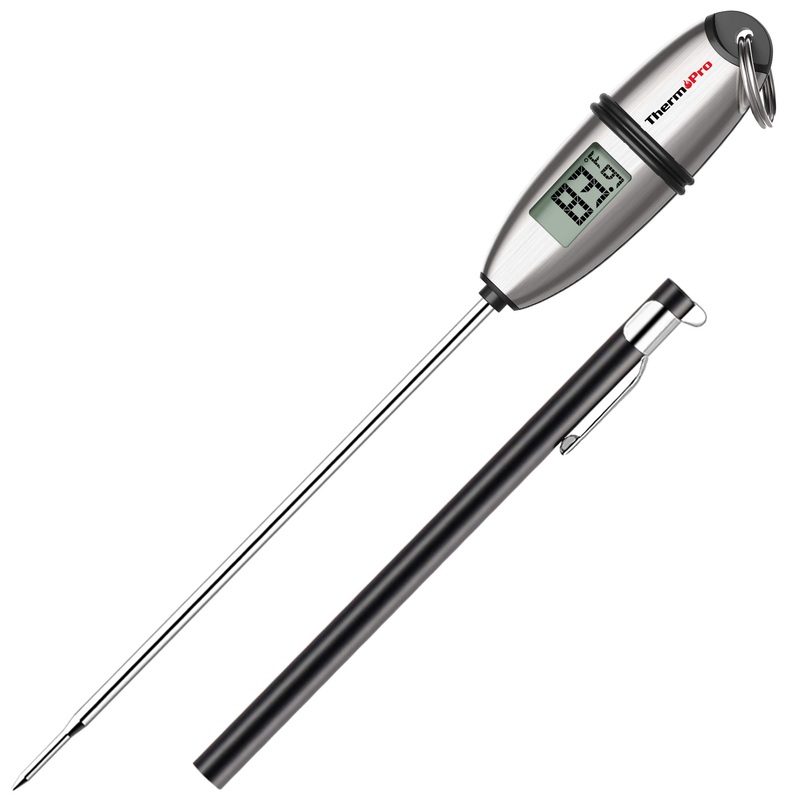 ThermoPro TP02S Digital frying thermometer meat thermometer thermometer cook kitchen thermometer grill thermometer with a long probe for roasting cooking grilling/bbq baking baby diet