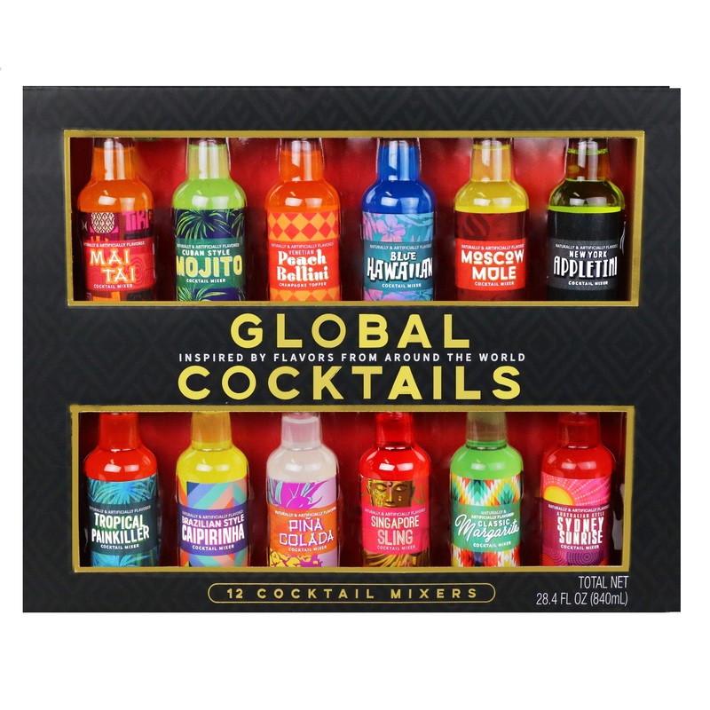 Thoughtfully Gifts Global Cocktail Mixers – 2.3 Oz – Pack Of 12