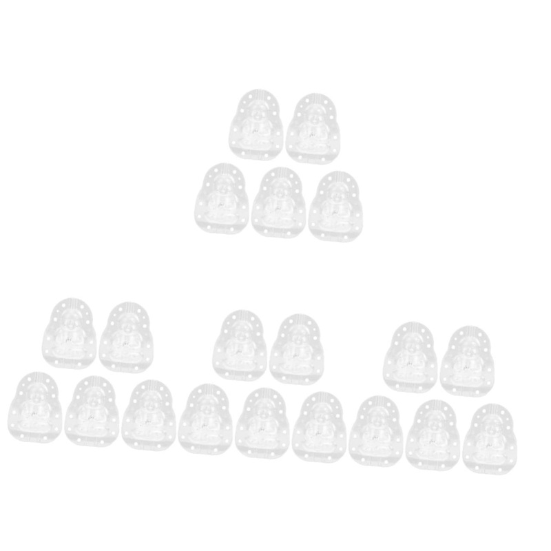 Toddmomy 20 Pcs Vegetable Ginseng Vegetable Growth Forming Mould Small Fruit Mini Shaper 7.6×5.6cmx4pcs Transparentx4pcs