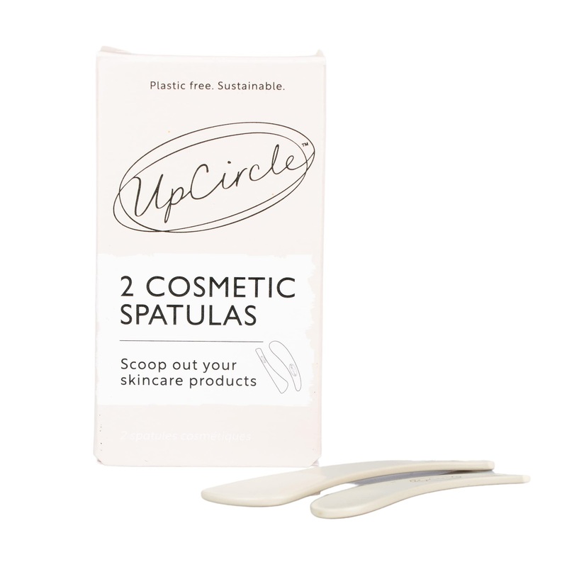 UpCircle Cosmetic Spatulas – Keep Skincare Products Clean + Water-Free – Sanitary Safe Plastic-Free Washable + Reusable – 2 Pieces