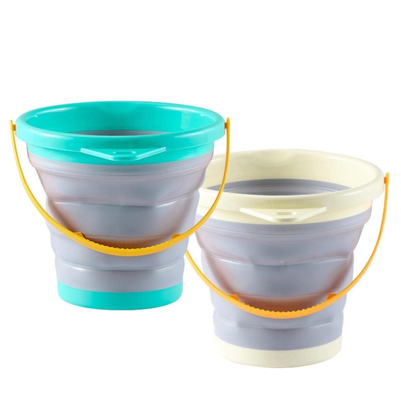 Foldable Pail Bucket | Sand Pail – Beach Bucket Sand Buckets Folding Bucket Easter Bucket for Kids Camping Frifer