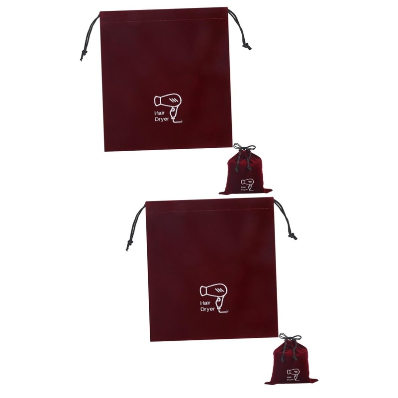 FOMIYES 2pcs Drawstring Pockets Hair Dryer Bag Pouch Drawstring Bags Packaging Bags Bags Blow Dryer Bag Hair Dryer Organizer Wrapping Bags Hairdryer Bag Drawstring Hair Dryer Storage 30.00X26.50X0.10CMx2pcs As Shownx2pcs