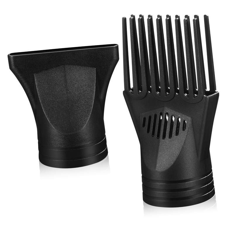Healeved 2 Pcs Hair Dryer Nozzle Flat Hair Dryer Attachment Blow Dryer Attachment Hair Dryer Concentrator Nozzle Hair Dryer Accessories Accessory for Hairdryer Blow Dryer Comb