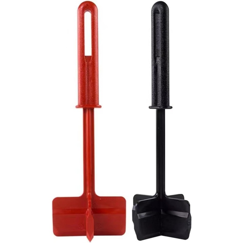Mixing grinder chopper Meat potato salad tomato chopper Mixing rice mixing grinder shovel/18 (Color: 4pages Black Size: 11 * 2.44cm) 11*2.44cm 4pages Black