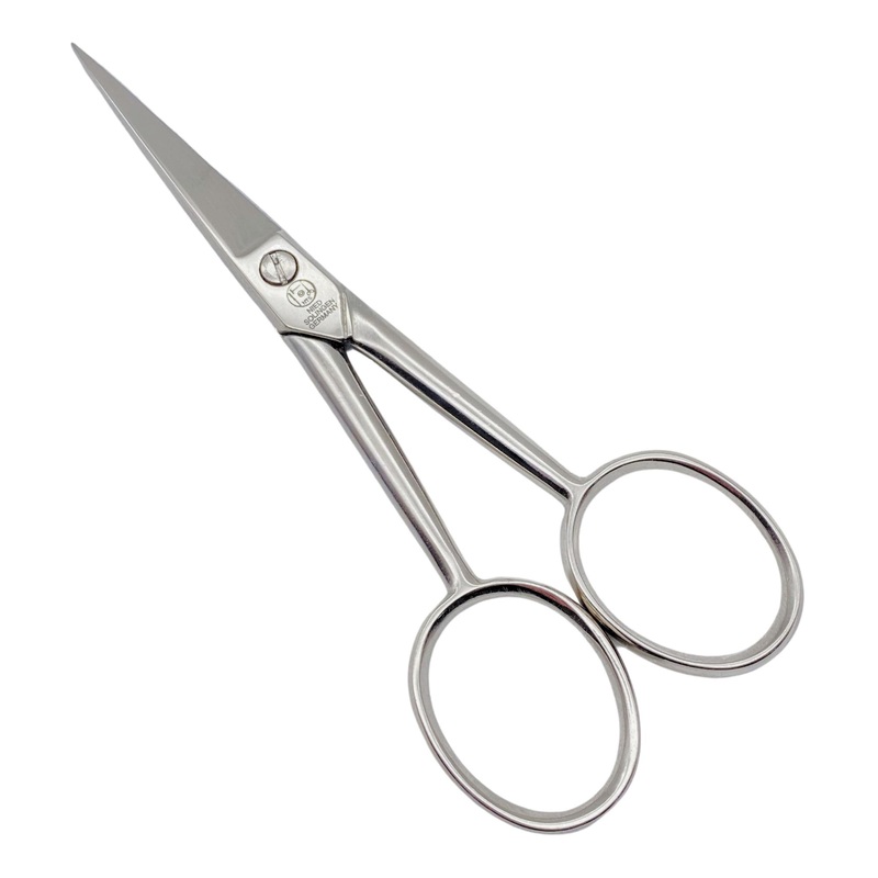 NTS-Solingen Industrial Cup |Curved cutting | thread scissors pointed |Deutlagure scissors |Made of C45 normal steel |Nickel -plated |14 cm – 5.5 “inch | Made in Solingen