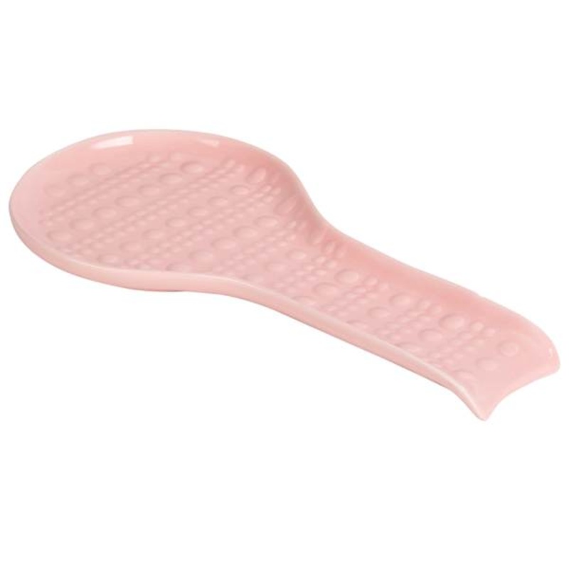 Pink Halo Dots Spoon Rest, 9.6″