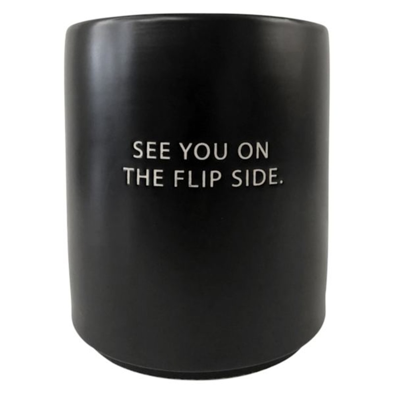 See You On The Flip Side Black Utensil Holder, 7″
