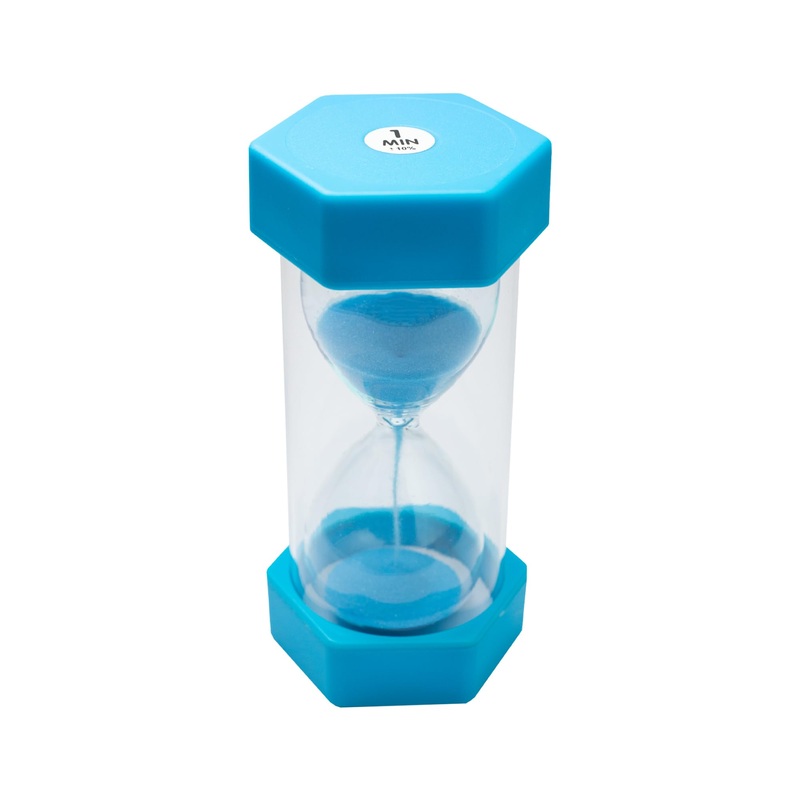 Teacherfav hourglass for children – 1 minute blue – 12.7 cm hourly glass acrylic overgrown watch for classrooms at home and children’s room (medium single pack) 1 minute medium – single pack