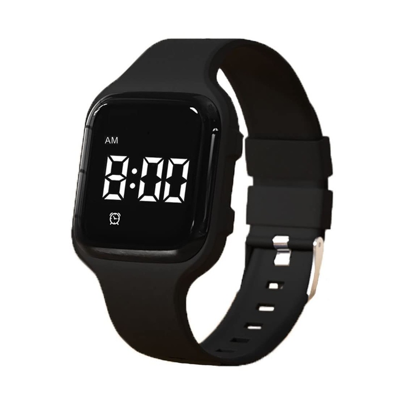 Vibration alarm reminder watch up to 15 personal alarms pill reminders and timers per day (Black)