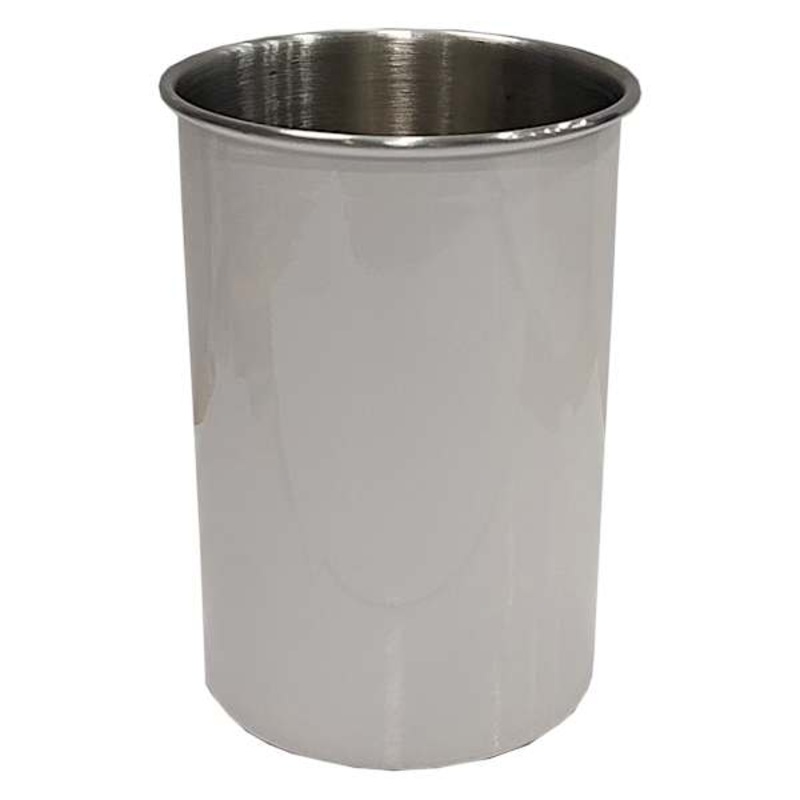 White Metal Utensil Crock