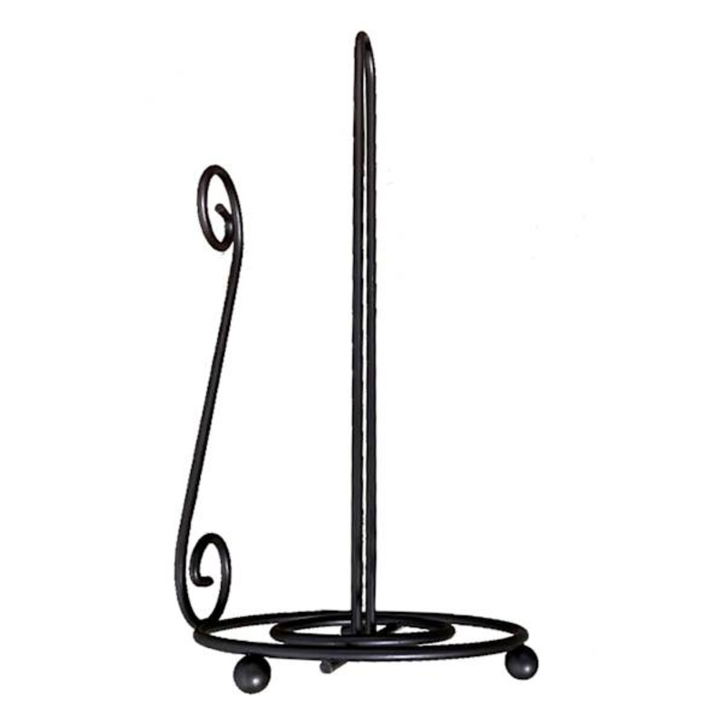 Bronze Metal Scroll Paper Towel Holder