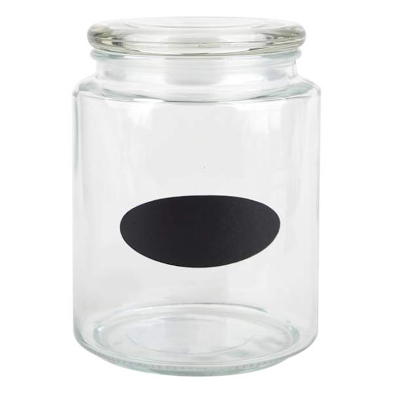 Glass Canister with Chalk Label, 68oz