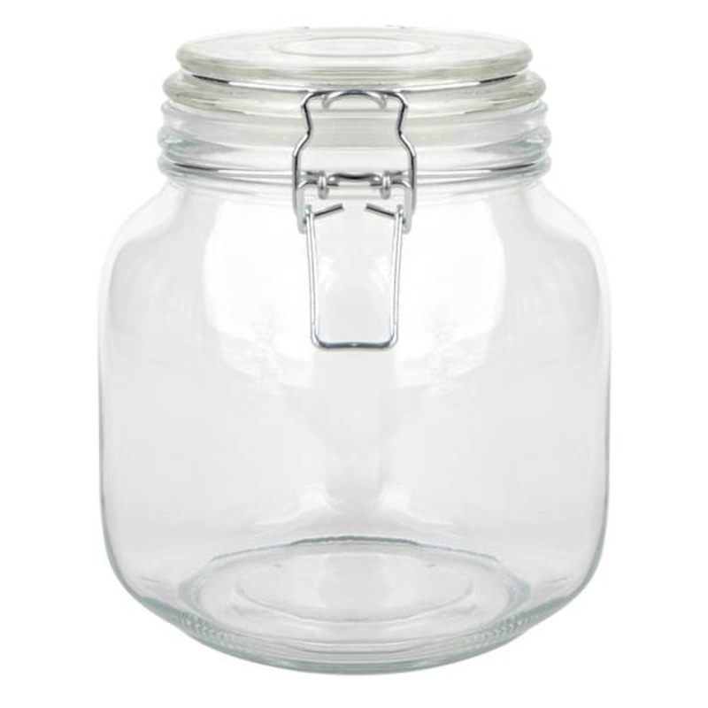 Glass Canister with Glass Lock Lid, 34oz