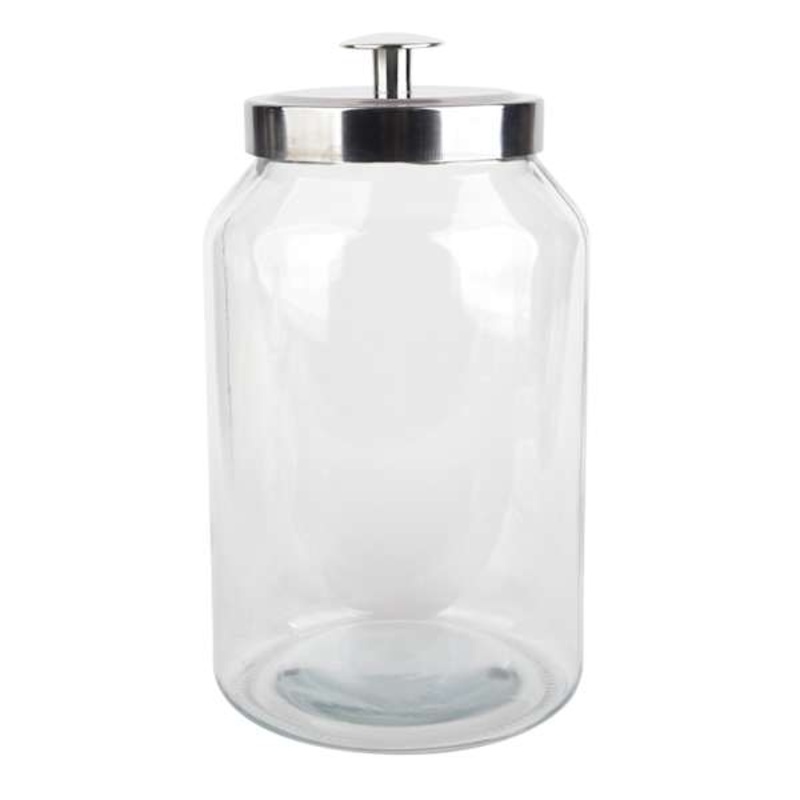 Glass Canister with Metal Lid, 135oz