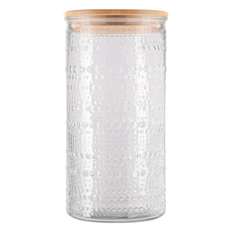 Halo Clear Canister with Bamboo Lid, 69oz