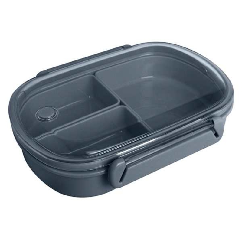 Oval Lunch Kit with 3 Removable Compartments, Blue