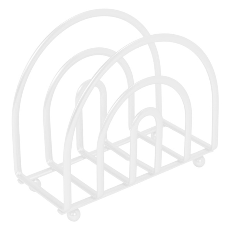White Metal Napkin Holder
