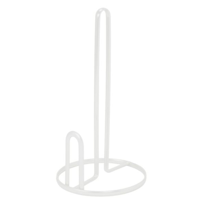 White Metal Paper Towel Holder