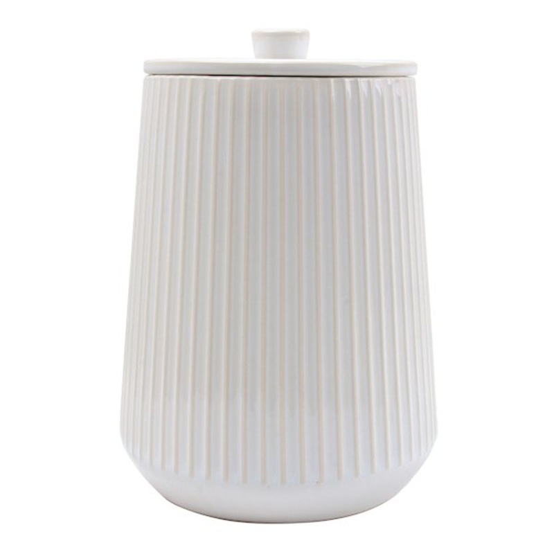 White Pasadena Canister, Large