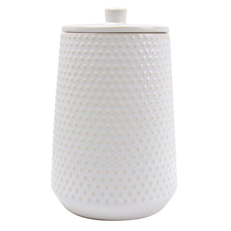 White Pasadena Canister, Medium