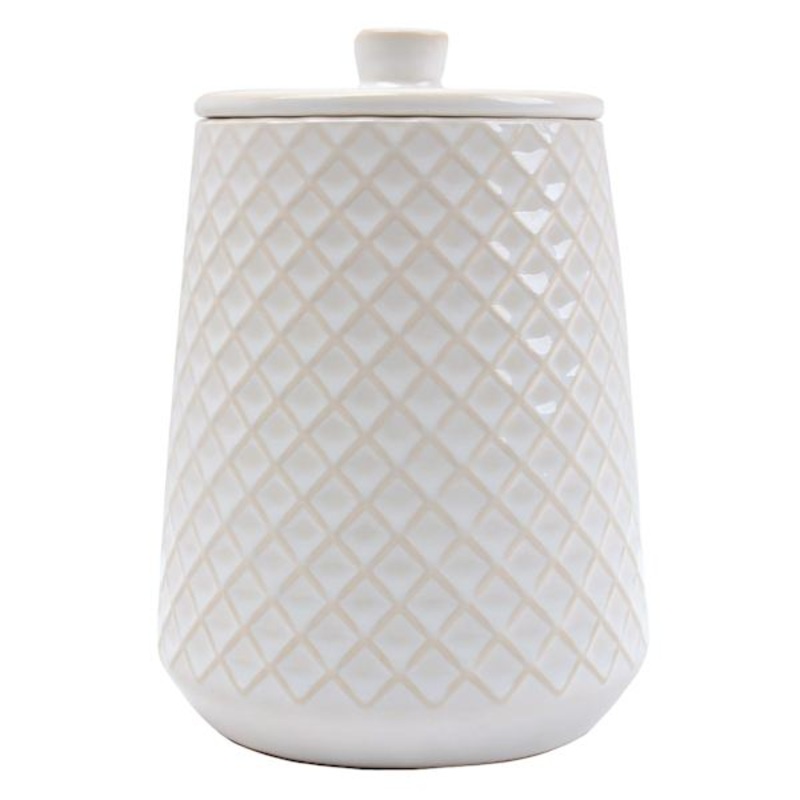 White Pasadena Canister, Small