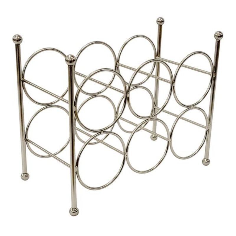 6-Bottle Nickel Wine Rack