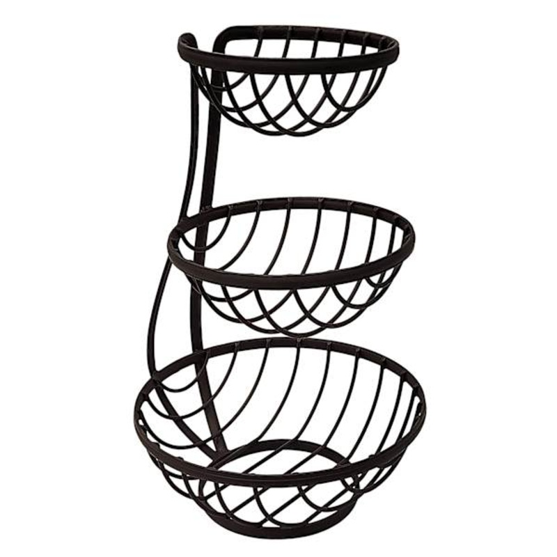 Ashley 3-Tier Bronze Fruit Basket