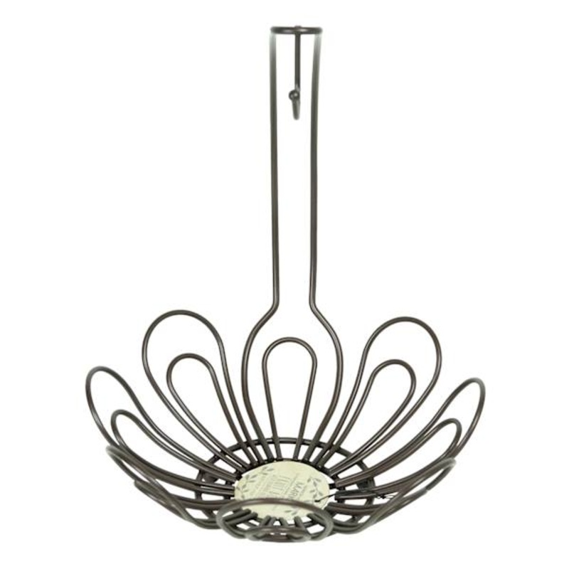 Bronze Petals Fruit Basket with Banana Hanger