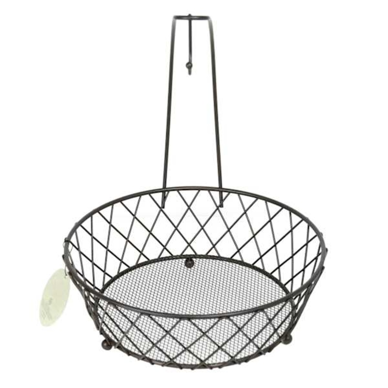 Brown Wire Fruit Basket with Banana Hanger