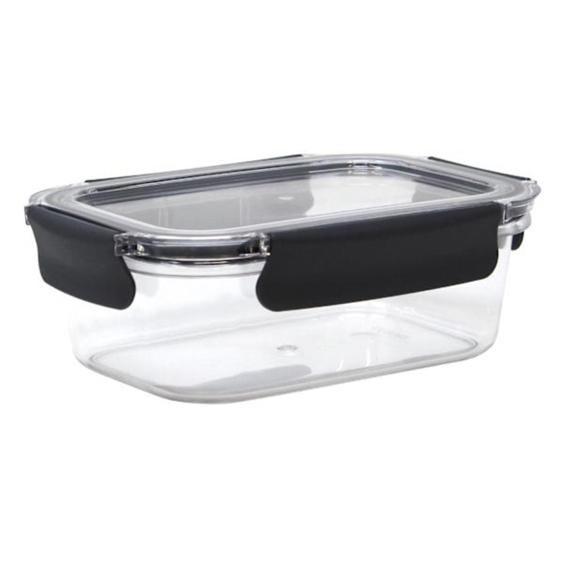 Grey Airtight Plastic Food Container, 30oz