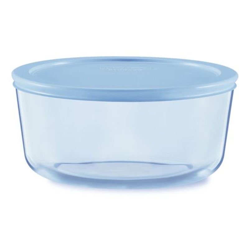 Pyrex Blue Glass Round Food Storage Container, 4c