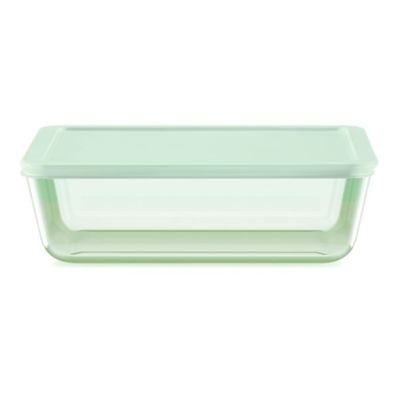 Pyrex Green Glass Rectangle Food Storage Container, 11c