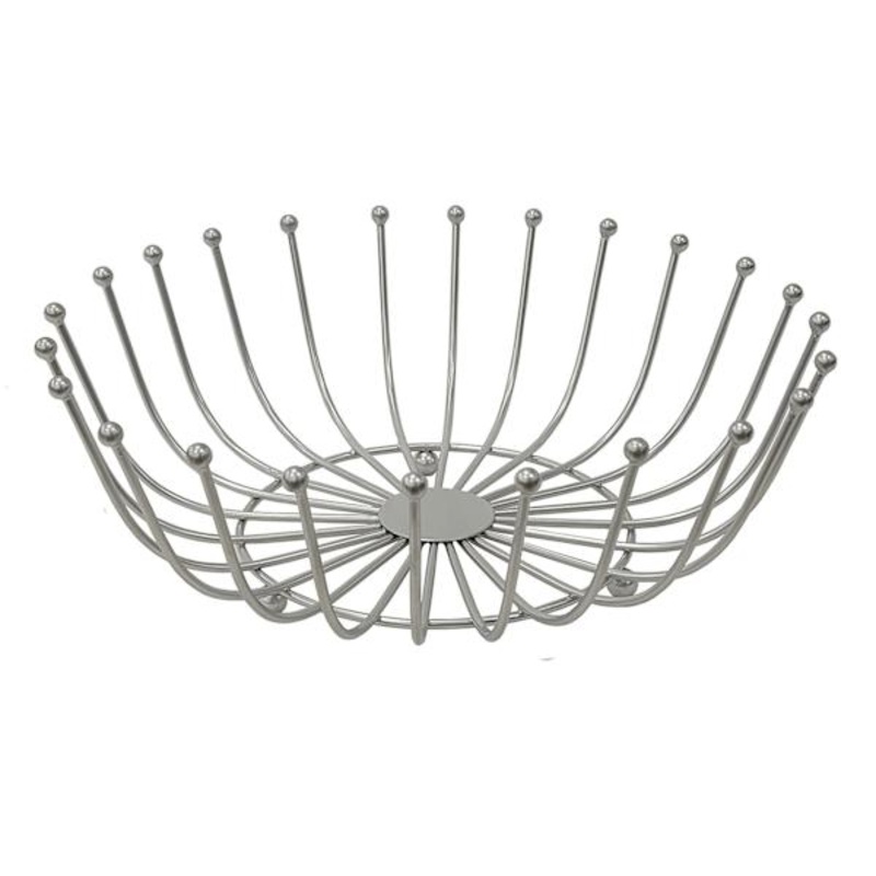 Satin Nickel Fruit Basket