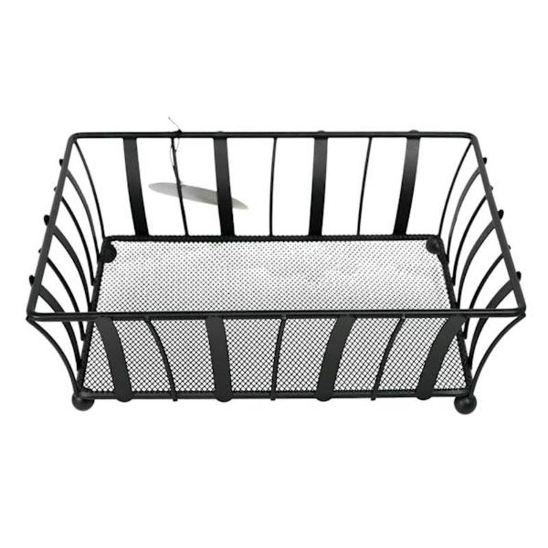 Square Black Fruit Basket