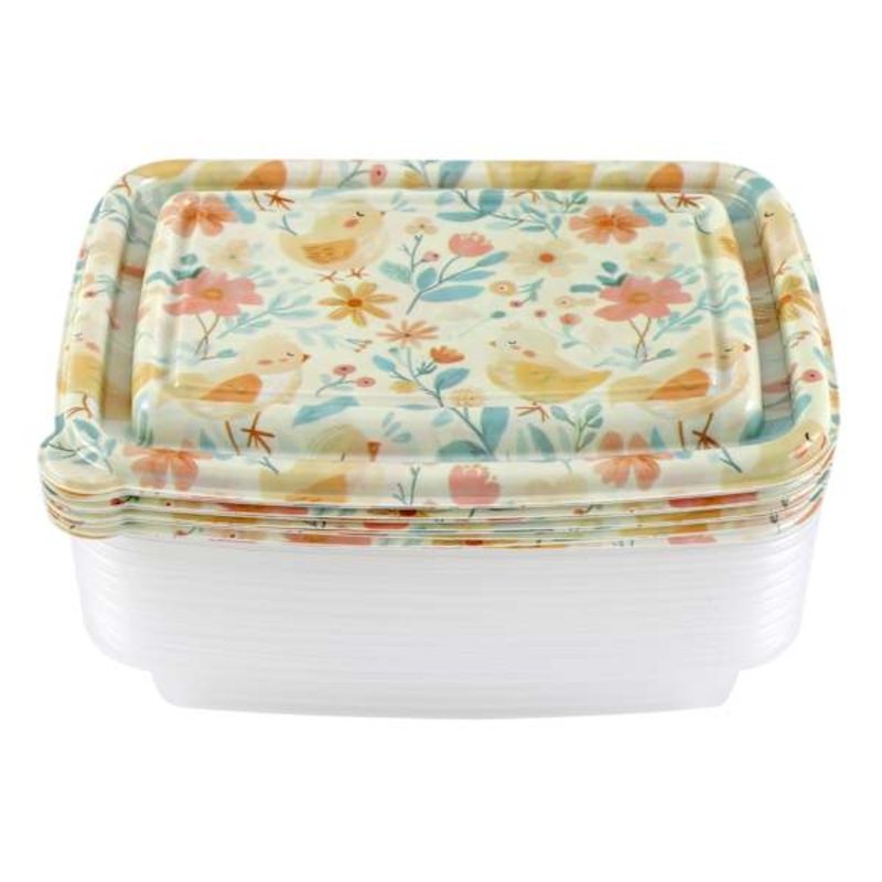 20-Piece Baby Chick Floral Rectangle Food Storage Set