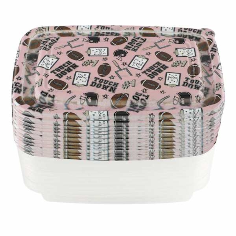 20-Piece Football Food Storage Set