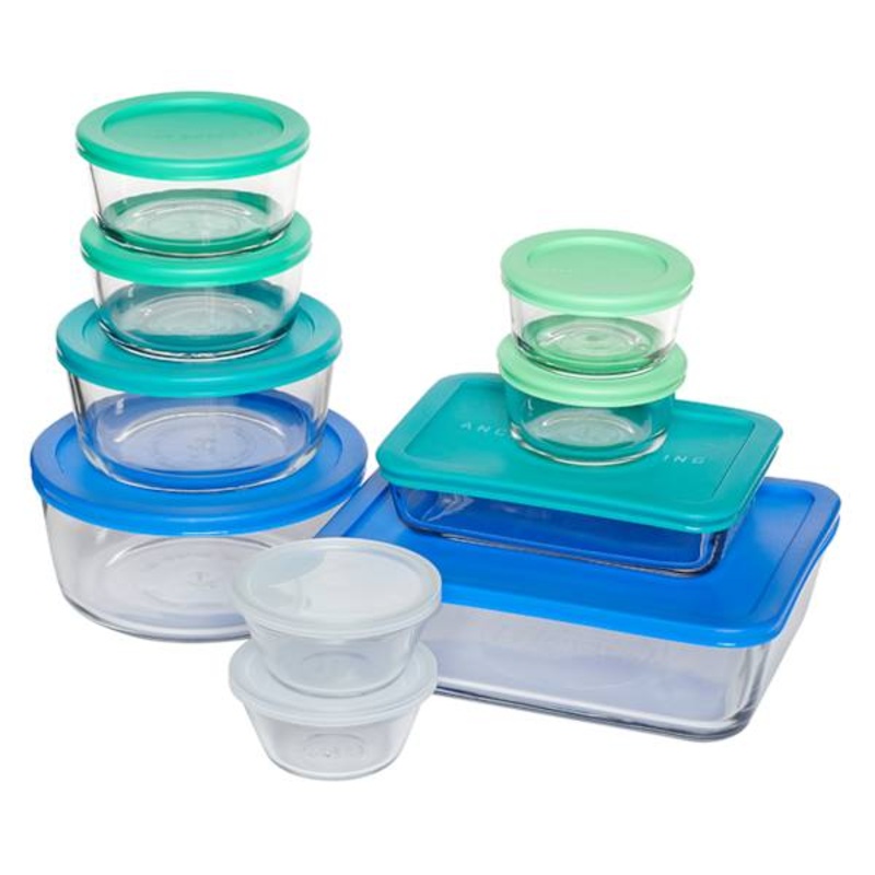 20-Piece Multicolor Food Storage Containers