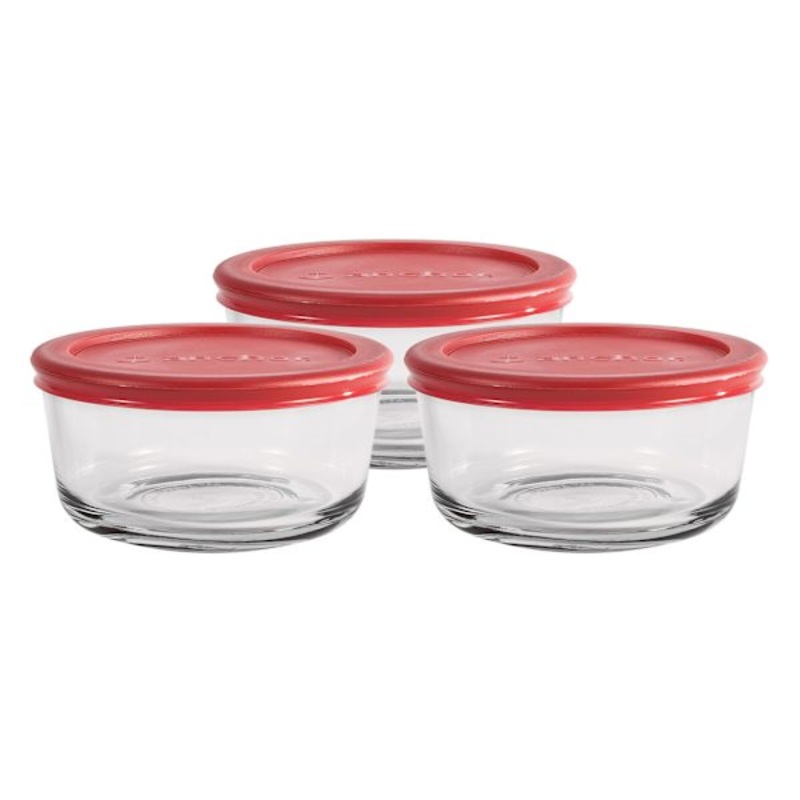 6-Piece Snug Fit 2-Cup Food Storage Set