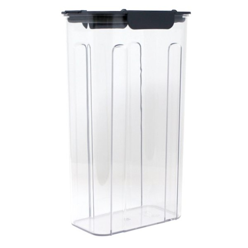 Airtight Food Storage Container with Charcoal Flip-Top Lid, 120oz