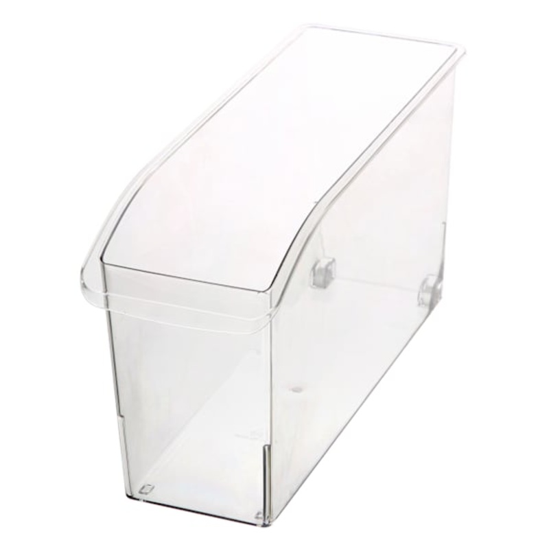 Tall Clear Storage Container with Wheels